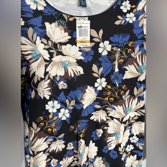NWT Karen Scott Women's S Floral Long Sleeve Top - Picture 3 of 5